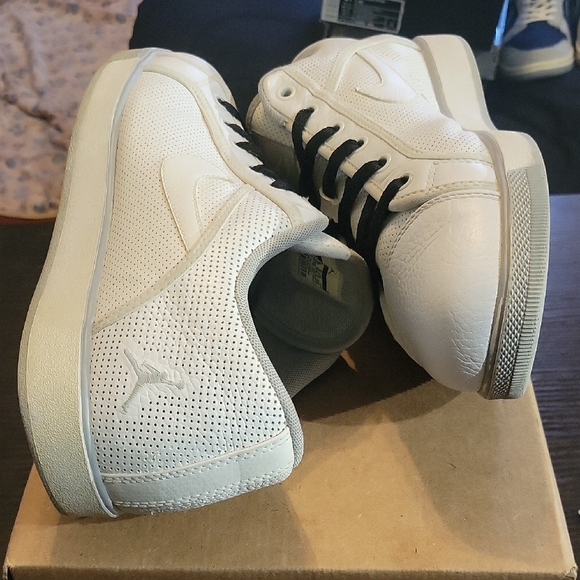 Jordan Sky High Low Rare "White Wolf Grey" (2011) Mens 10.5 Womens 12 EUC - Picture 7 of 10